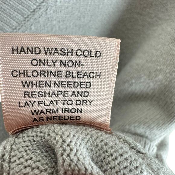 Philosophy Cream Stretchy Tight Knit V-Neck Shorter Fit Pullover Sweater Sz XXL - Picture 6 of 6